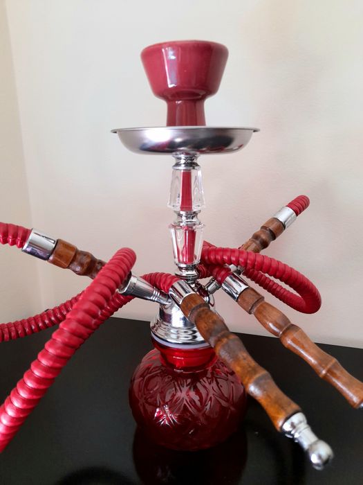 Shisha 29cm. 2 mangueiras (+carvão +boquilhas) •PACK TOP