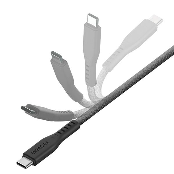 ENERGEA kabel Flow USB-C - USB-C1.5m czarny/black 240W 5A PD Fast
