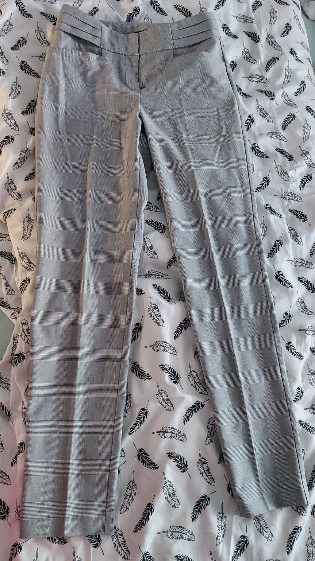 Spodnie Orsay szare kratka materiałowe xs