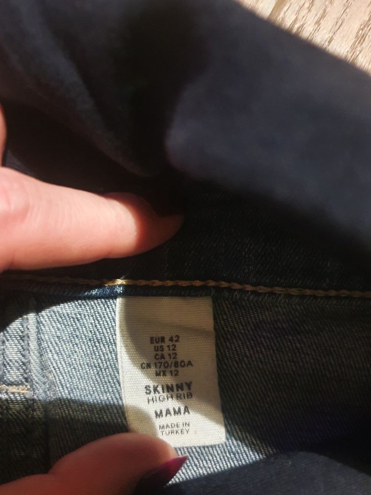 Jeansy ciążowe gwiazdki 42 H&M