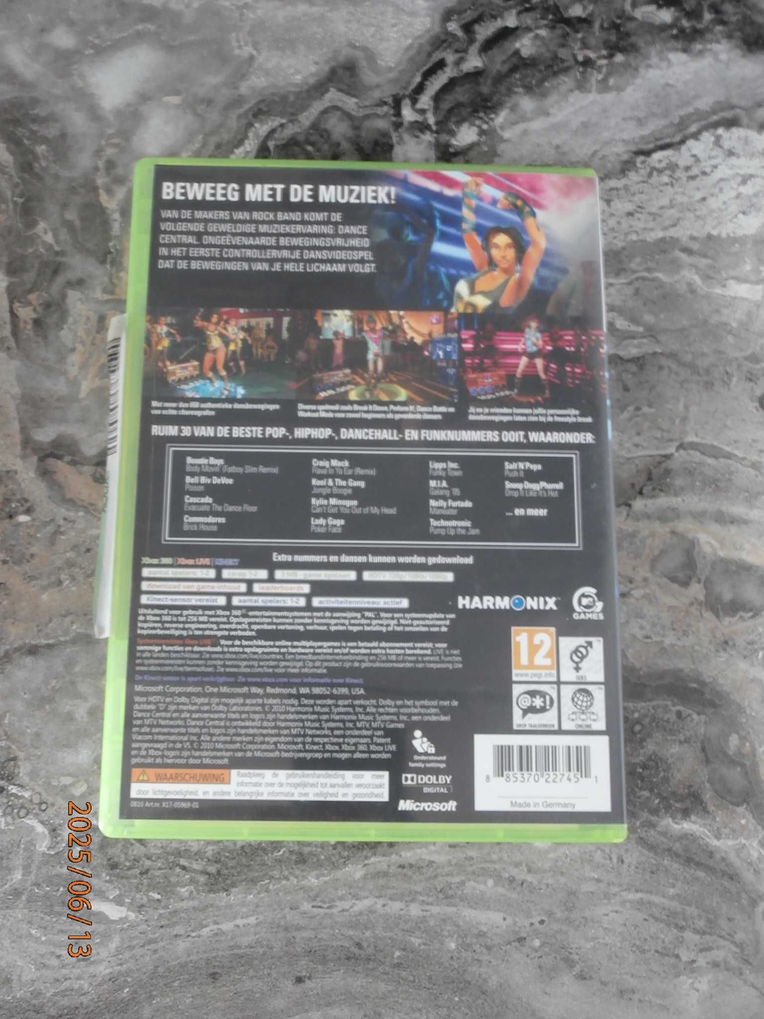Gra na Xbox 360 DANCE CENTRAL / KINECT / używana, sprawna