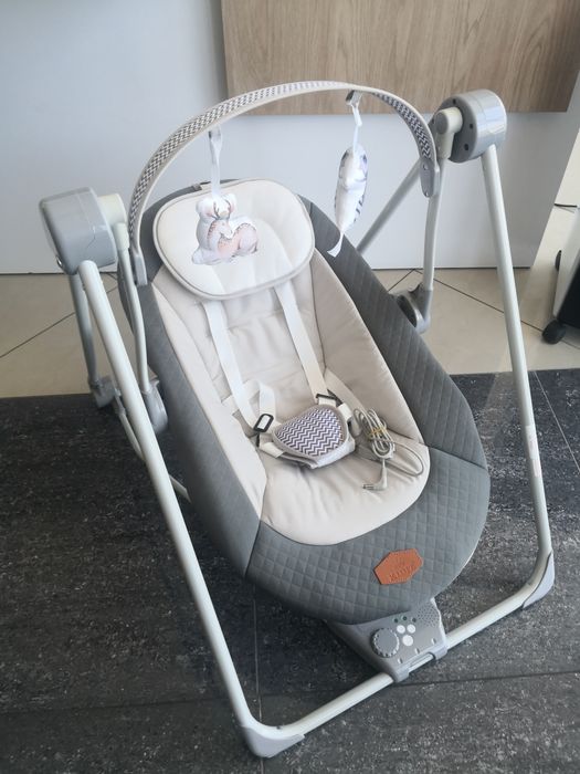 Bujaczek elektryczny dla dzieci niemowląt huśtawka