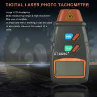 Тахометр бесконтактный лазерный цифровой DT-2234C+ спидометр вращения