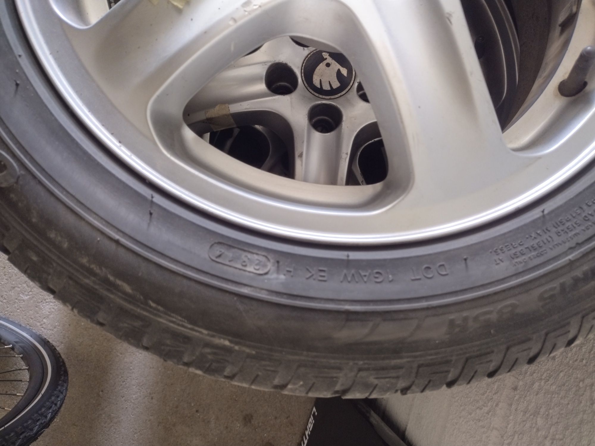 4x Alufelgi 15" ET38 oryginalne Skoda, opony letnie 195/55 R15 komplet