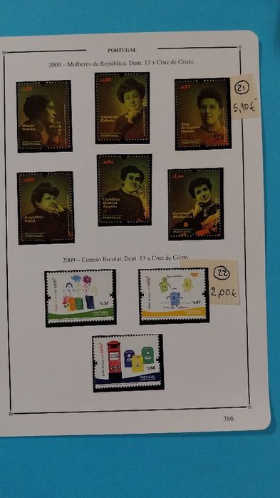 Selos de Portugal Novos c/ goma- 2009-Ref.2-26/11