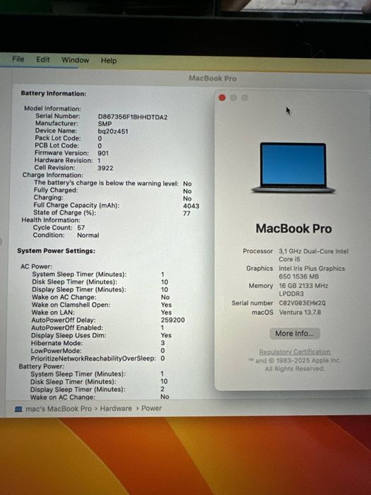 Продам Macbook Pro 16/256 как новый