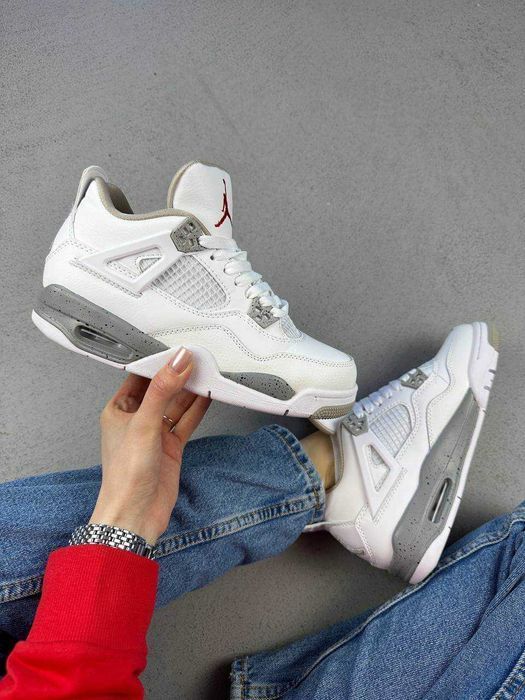 Унисекс кожаные кроссовки Nike Air Jordan 4 Retro найк аир джордан 4