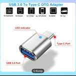 Адаптор USB 3.0 до TYPE C. светящим диодом.