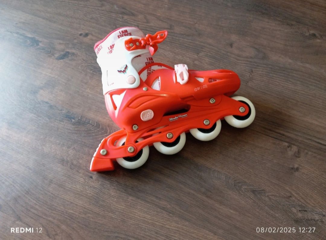 Patins vermelhos