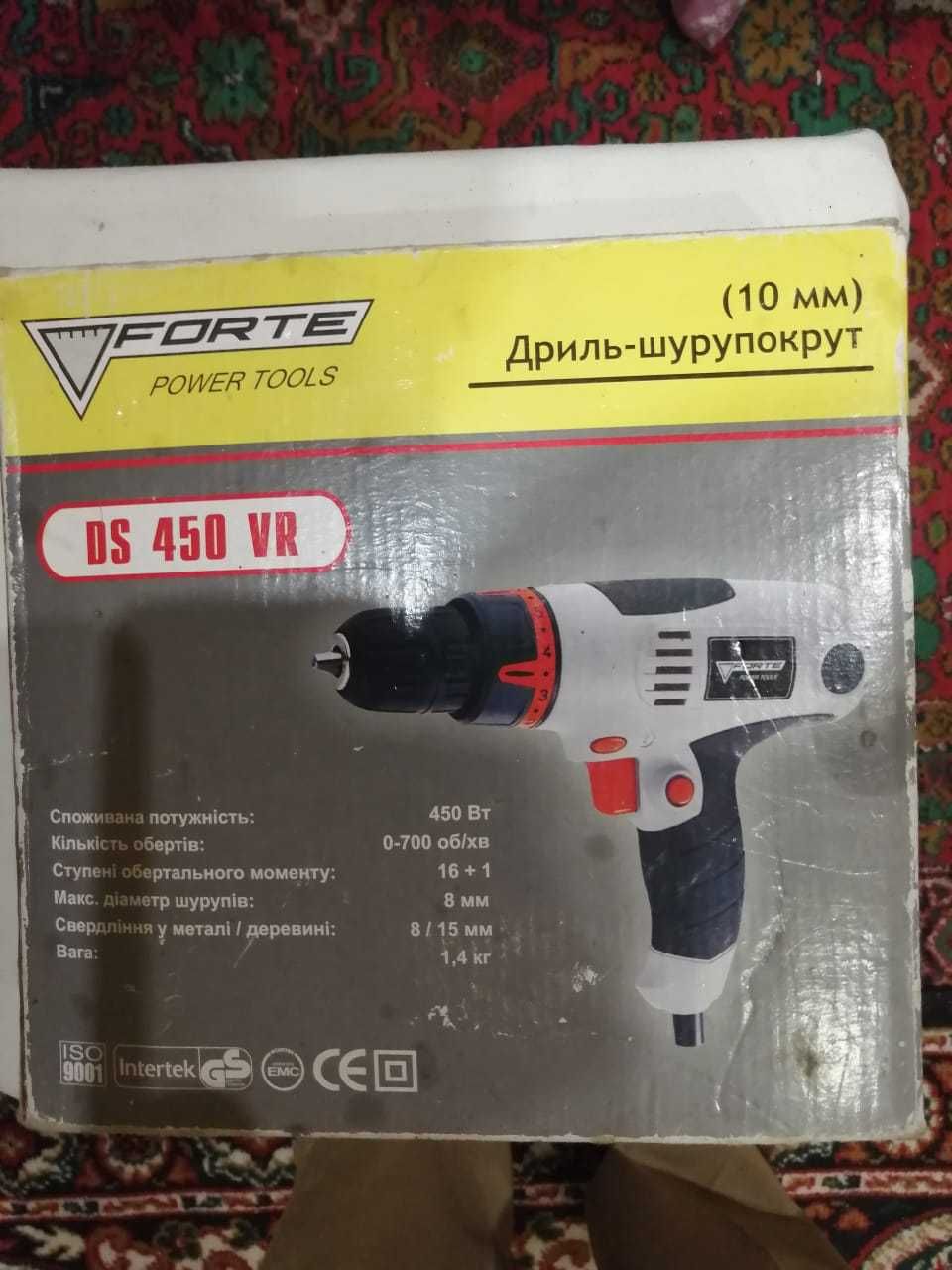 Дрель-шуруповерт Forte DS 450 VR