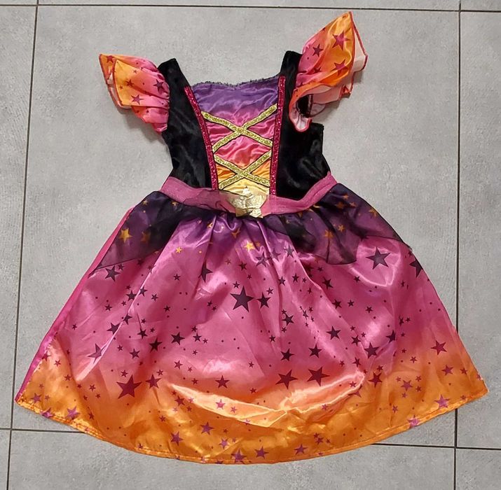 Sukienka,przebranie,księżniczka, Halloween, czarownica, wróżka,12-24 m