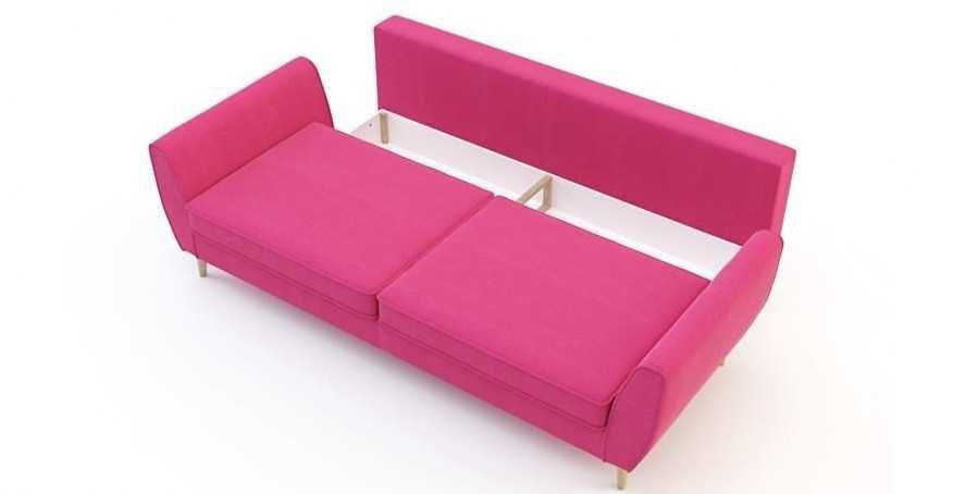 CANDY Agata Meble sofa 3-os. rozkładana różowa Barbie fairy pink indie