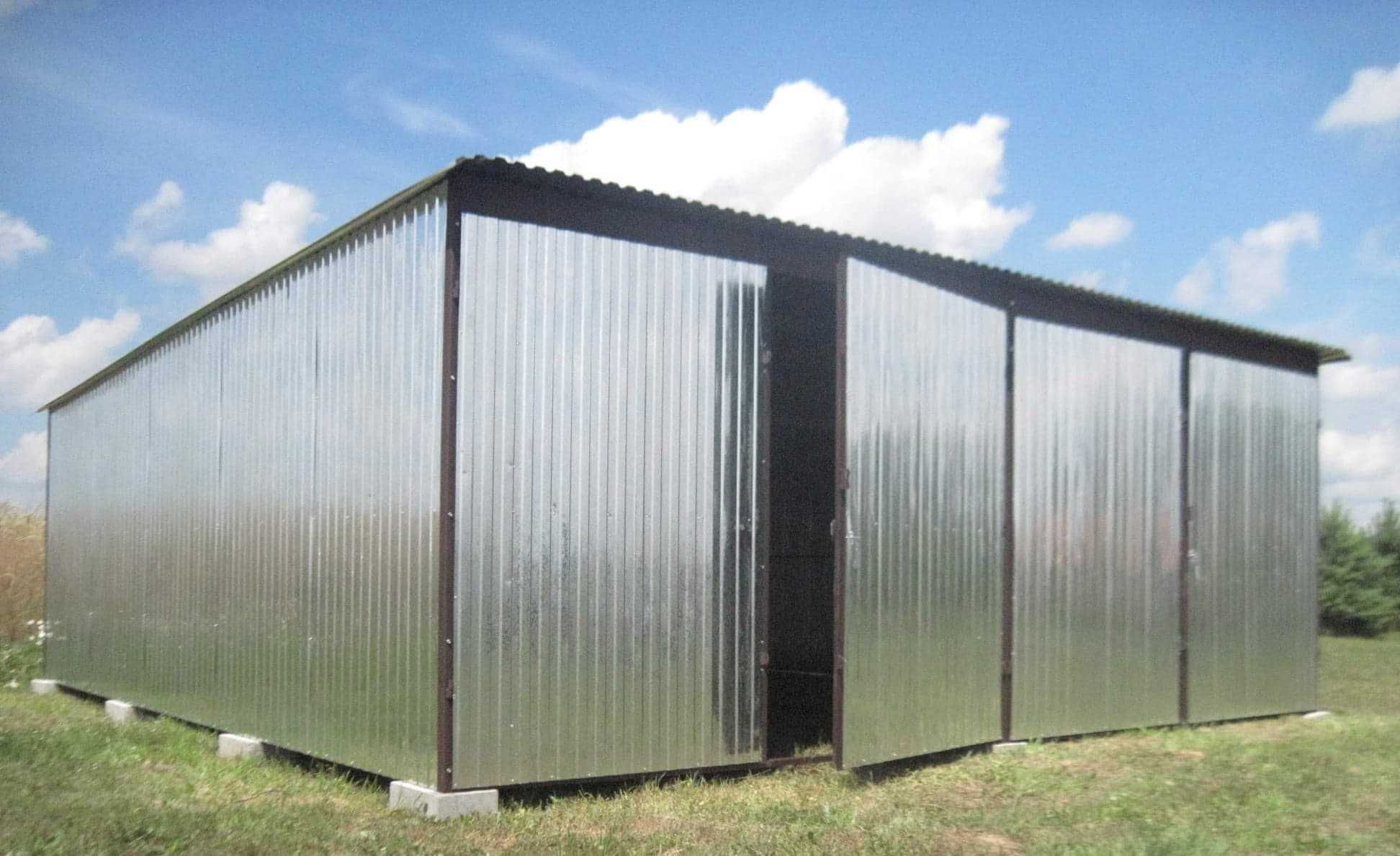 Garaż blaszany 6x5 Montaż Blaszak Garaże Blaszaki 4x6 4x5 6x7 7x7 9x5