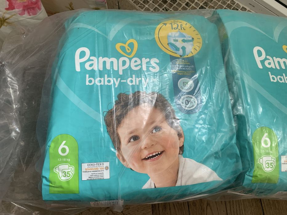 pampers 6, 13-18 кг, 35 шт/памперсы 6