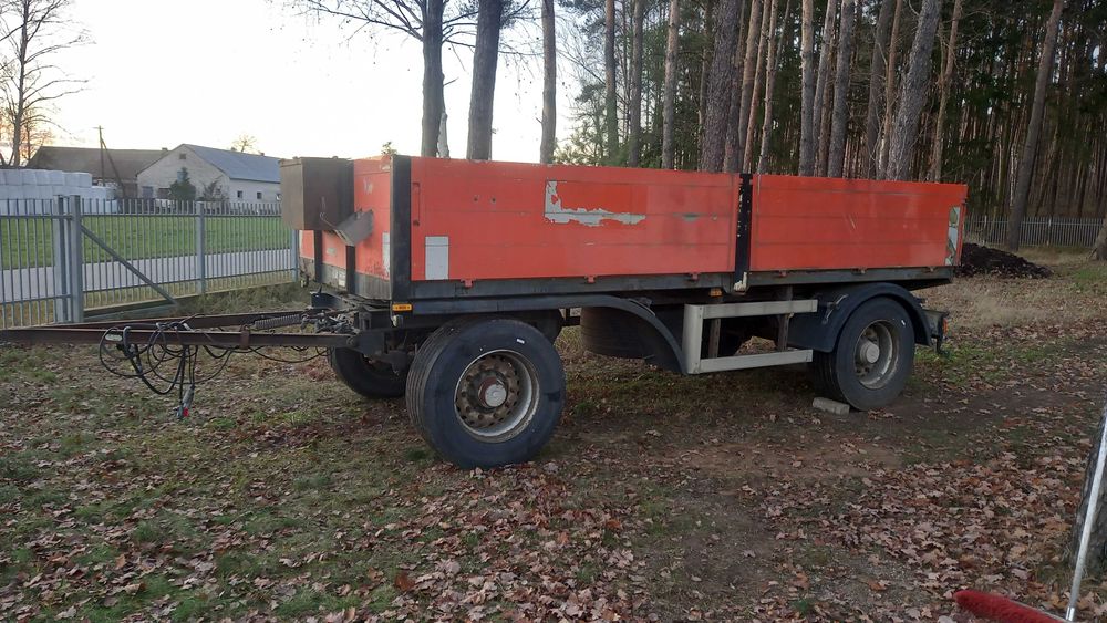 przyczepa sztywna 14 ton platforma kolberg 18000dmc resor