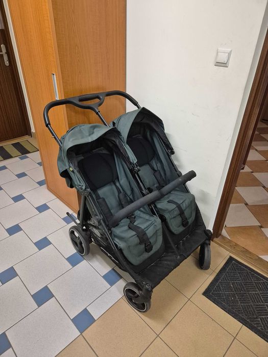 Wózek bliźniaczy rok po roku DOBLO JUNGLE DO 22 KG 2 x POKROWCE