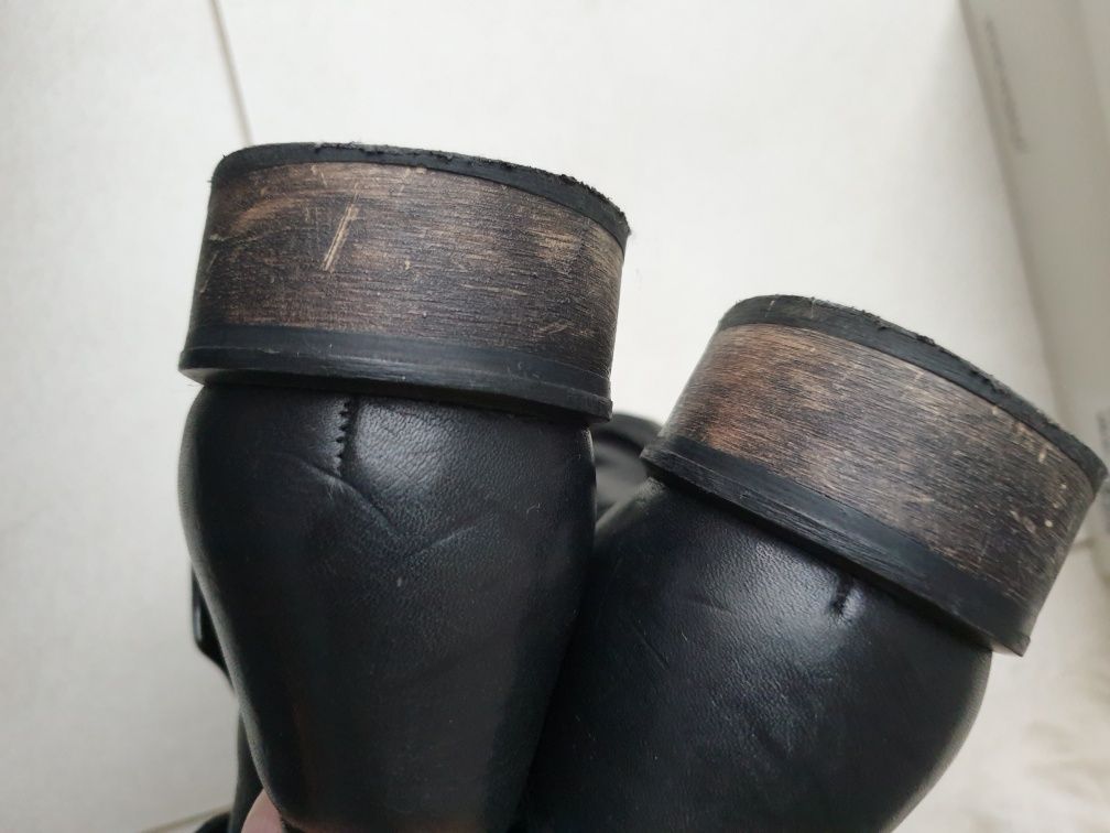 Botki 36 bez ocieplenia Wojas buty skóra naturalna damskie czarne
