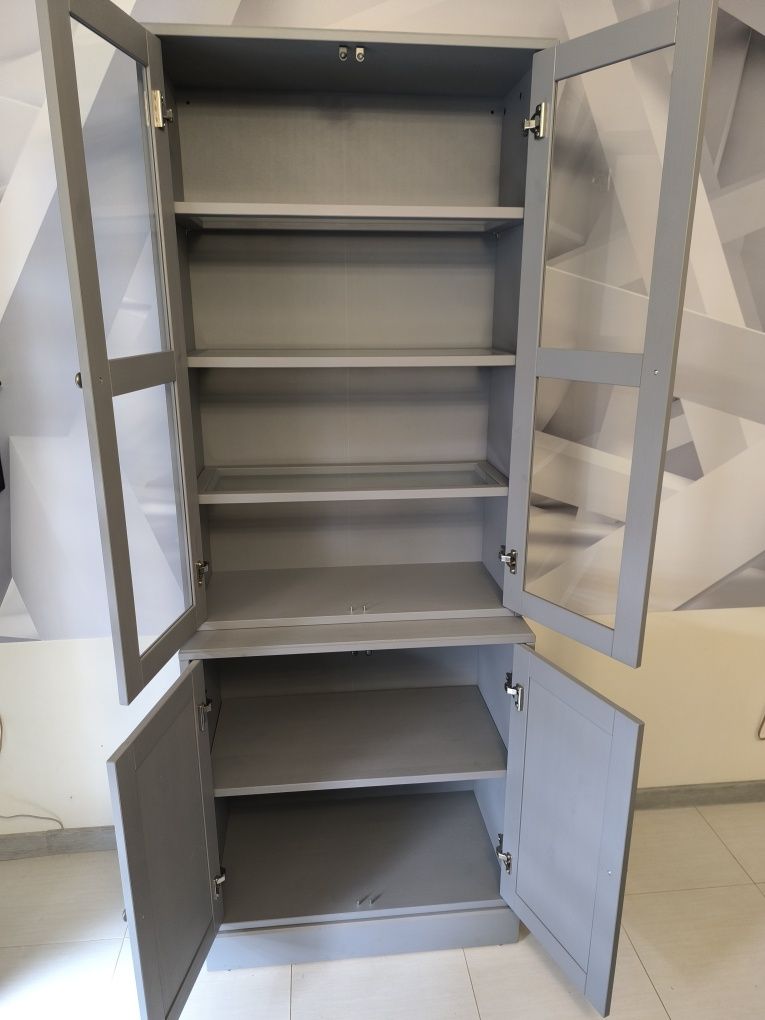 Szafka z witryną Ikea Havsta jak nowa drewniana
