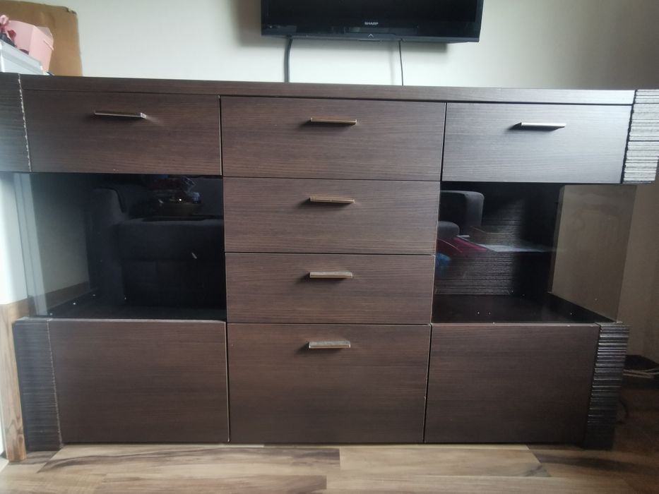Komoda Raflo wenge z podświetleniem