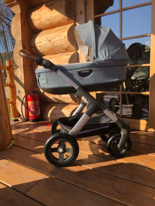 Zestaw wózków 2w1 STOKKE Trailz limitowany kolor Nordic Blue 2018