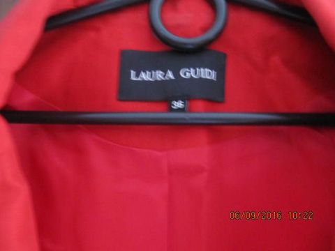 Żakiet, marynarka Laura Guidi roz. 36 czerwony.