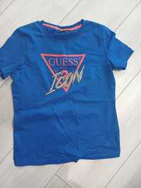 T shirt Guess kobaltowa