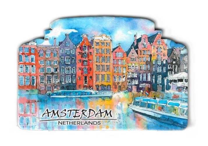 AMSTERDAM HOLANDIA magnes na lodówkę cz796