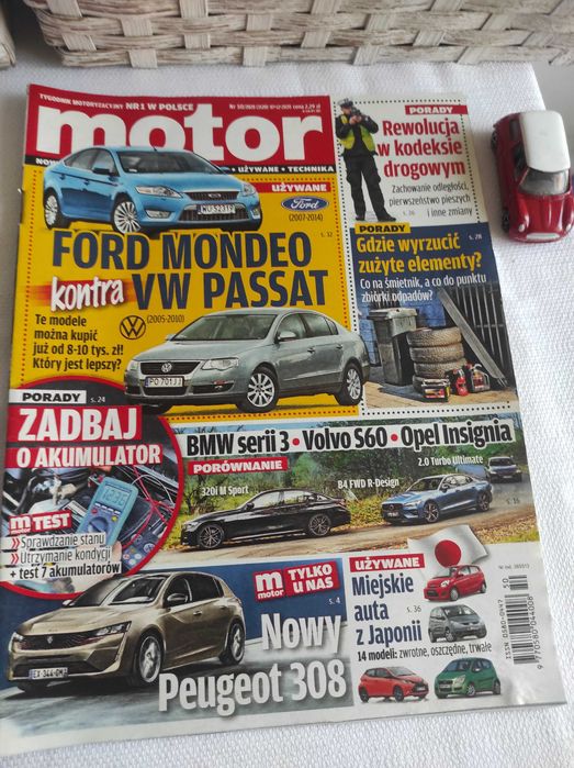 Czasopismo Motor WYSZUKAJ Auto 50/2020 Giulietta 320i A45 Mirai S60 B4