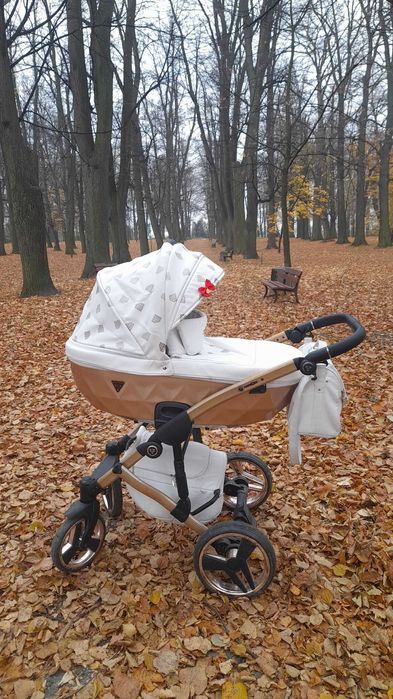 Wózek Junama Glow Diamond Rose Gold 4w1