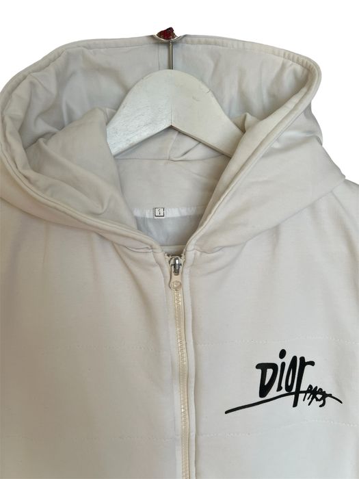 Komplet Christian DIOR biały dres 3-częściowy, oversize, rozmiar M