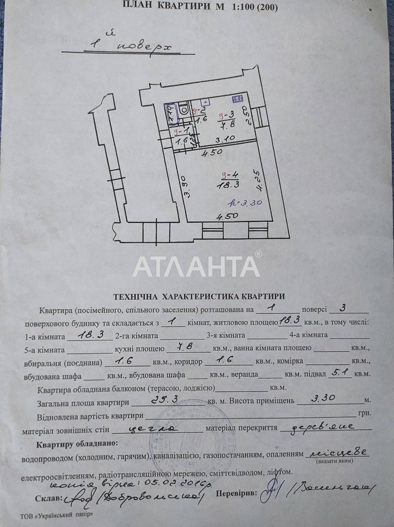 Продаж 1 кім квартири в центрі міста по вул.Сянська