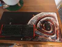 Klawiatura mysz podkładka Genesis zestaw gamingowy