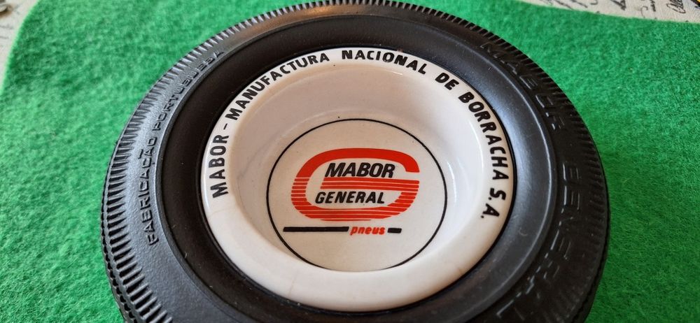 Cinzeiro mabor pneu publicidade porcelana