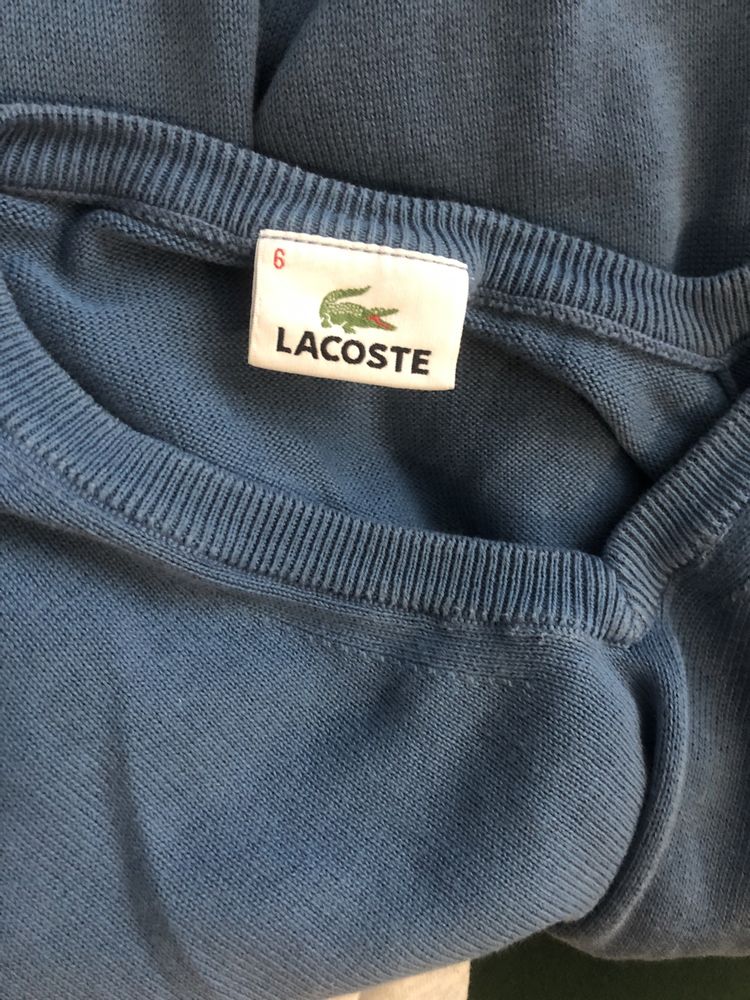 Lacoste sweter męski w serek