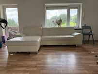 Uzywany naroznik bez funkcji spania 250x150 cm sofa skorzana.