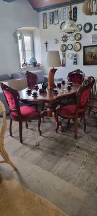 Stół barokowy +4 krzesla