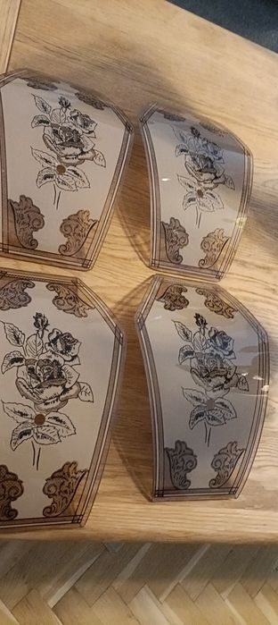 Piękny stary ceramiczny żyrandol PRL