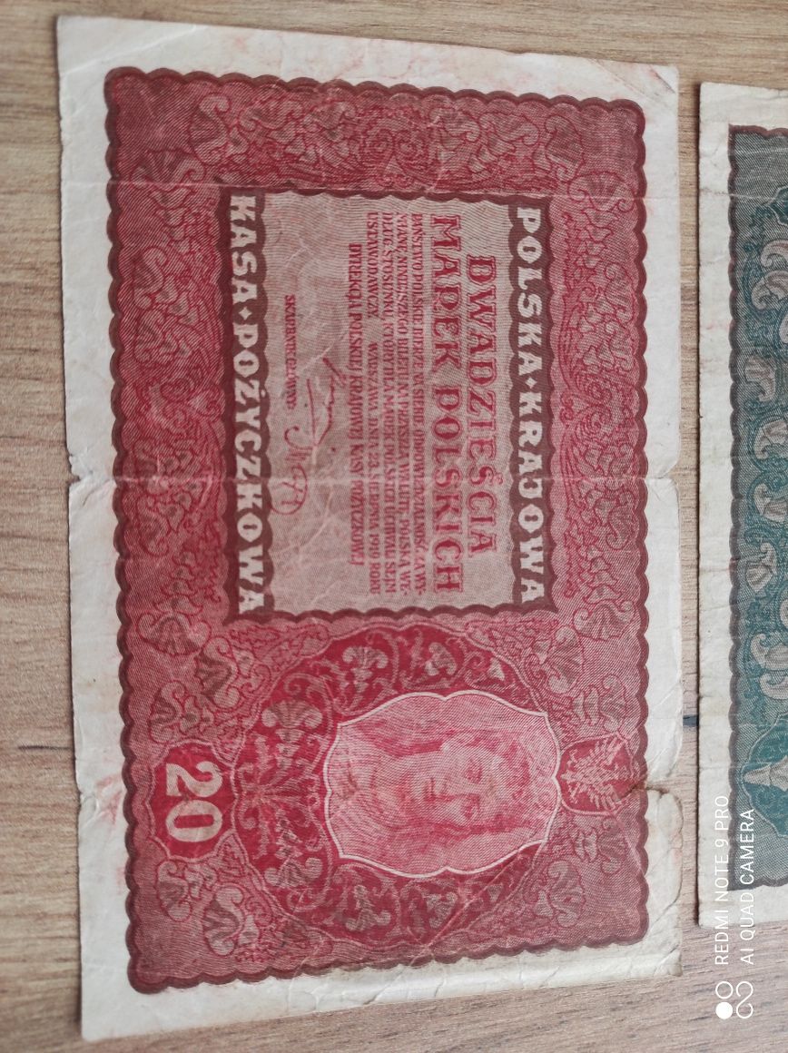 Stare banknoty Polska Marka 1919