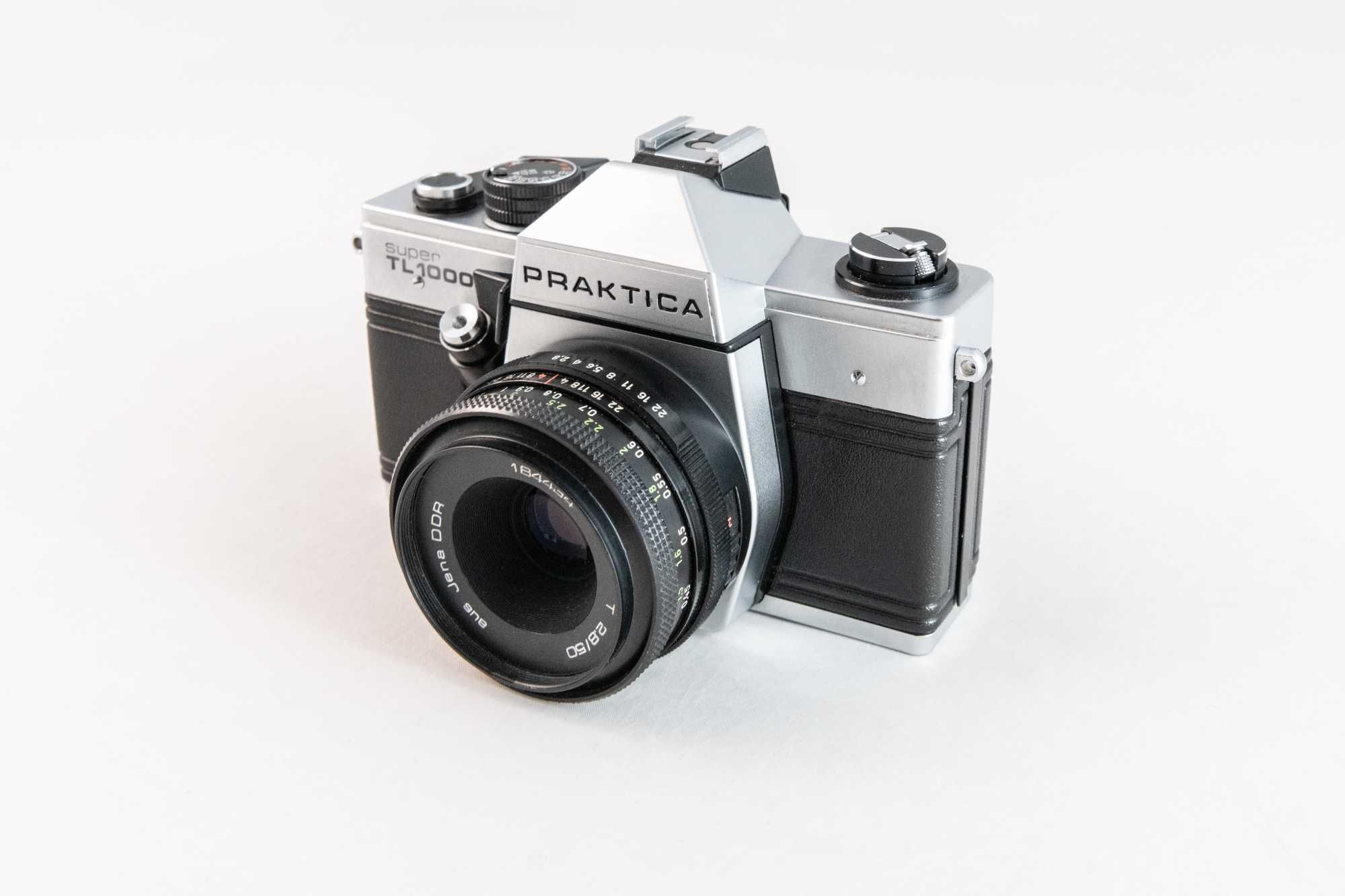 PRAKTICA Super TL1000 + obiektyw Carl Zeiss aus Jena DDR 50mm 2.8