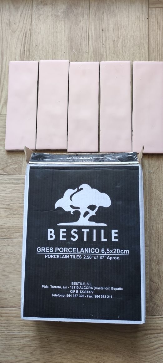 Płytki gres Bestile Borgo Matt Pink