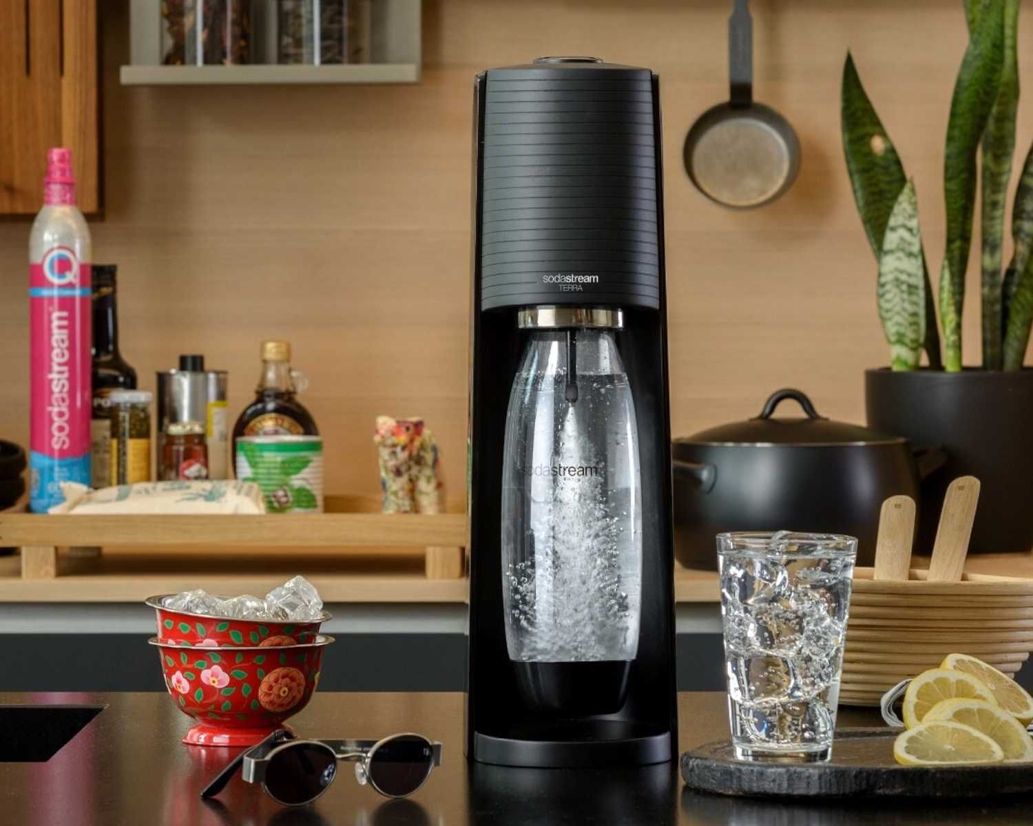 Saturator Wody Gazowanej SodaStream Terra Czarny + ZESTAW Startowy