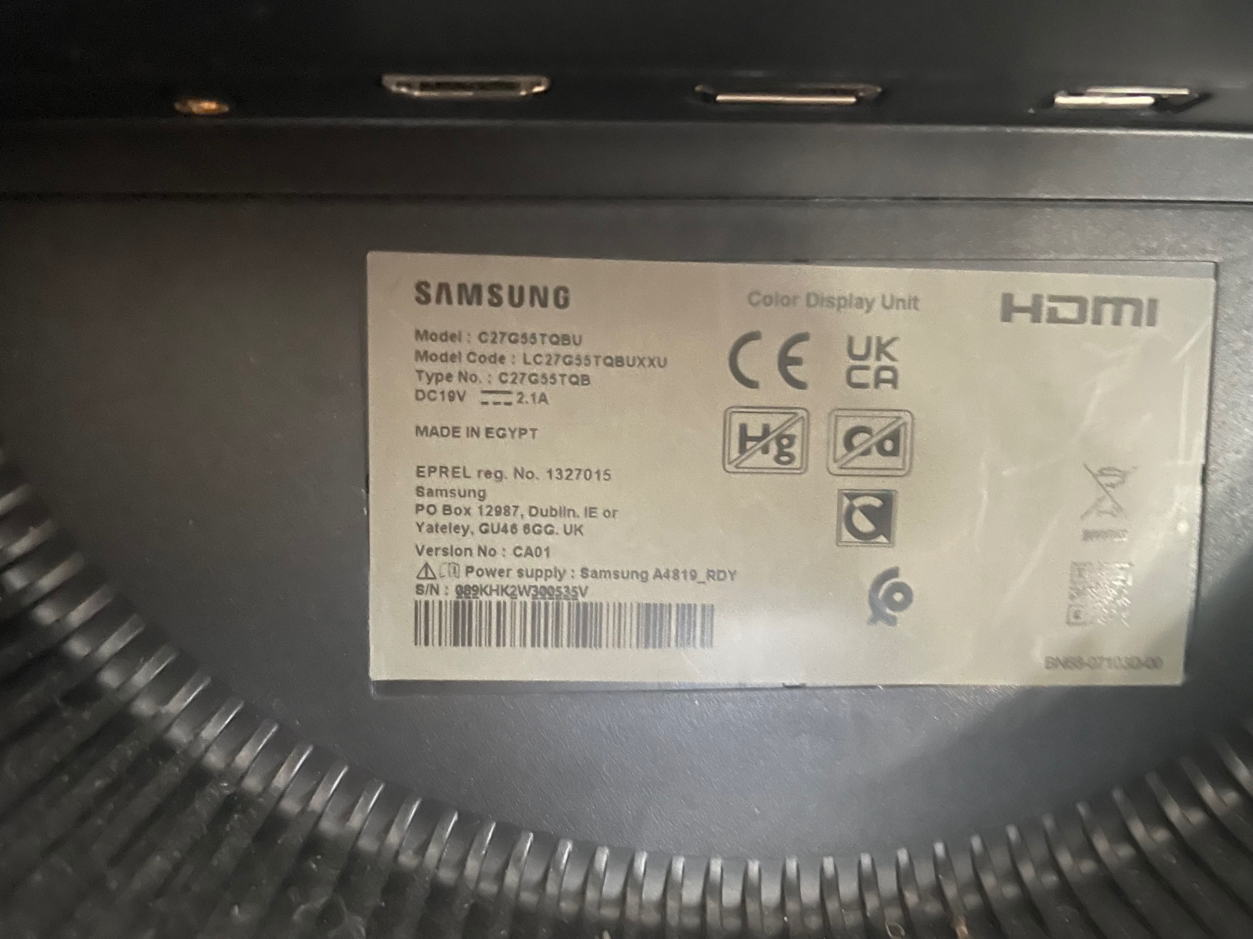 Monitor Preto SAMSUNG - 27’’