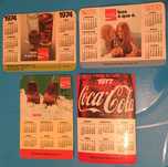 Calendários Coca-Cola e Fanta de 1974 a 2008 Brasil Argentina Portugal