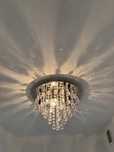Lampa plafon z kryształkami