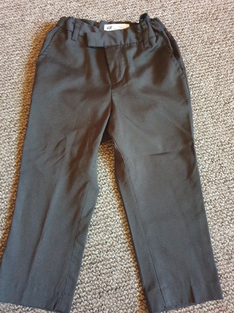 Spodnie garniturowe materiałowe h&m roz 92