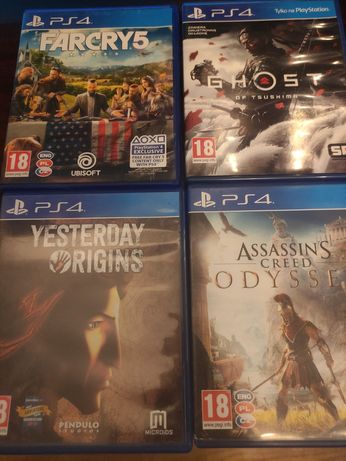 PS4 Gry na konsole (Far Cry , Ghost Of Tsushima , Assassin's Odyssey)