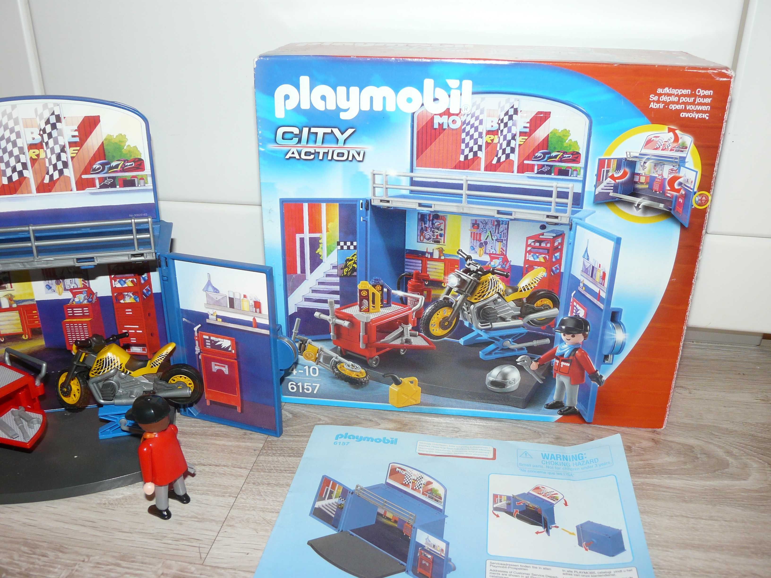 Playmobil box przenośny warsztat dla motorów rzadkość