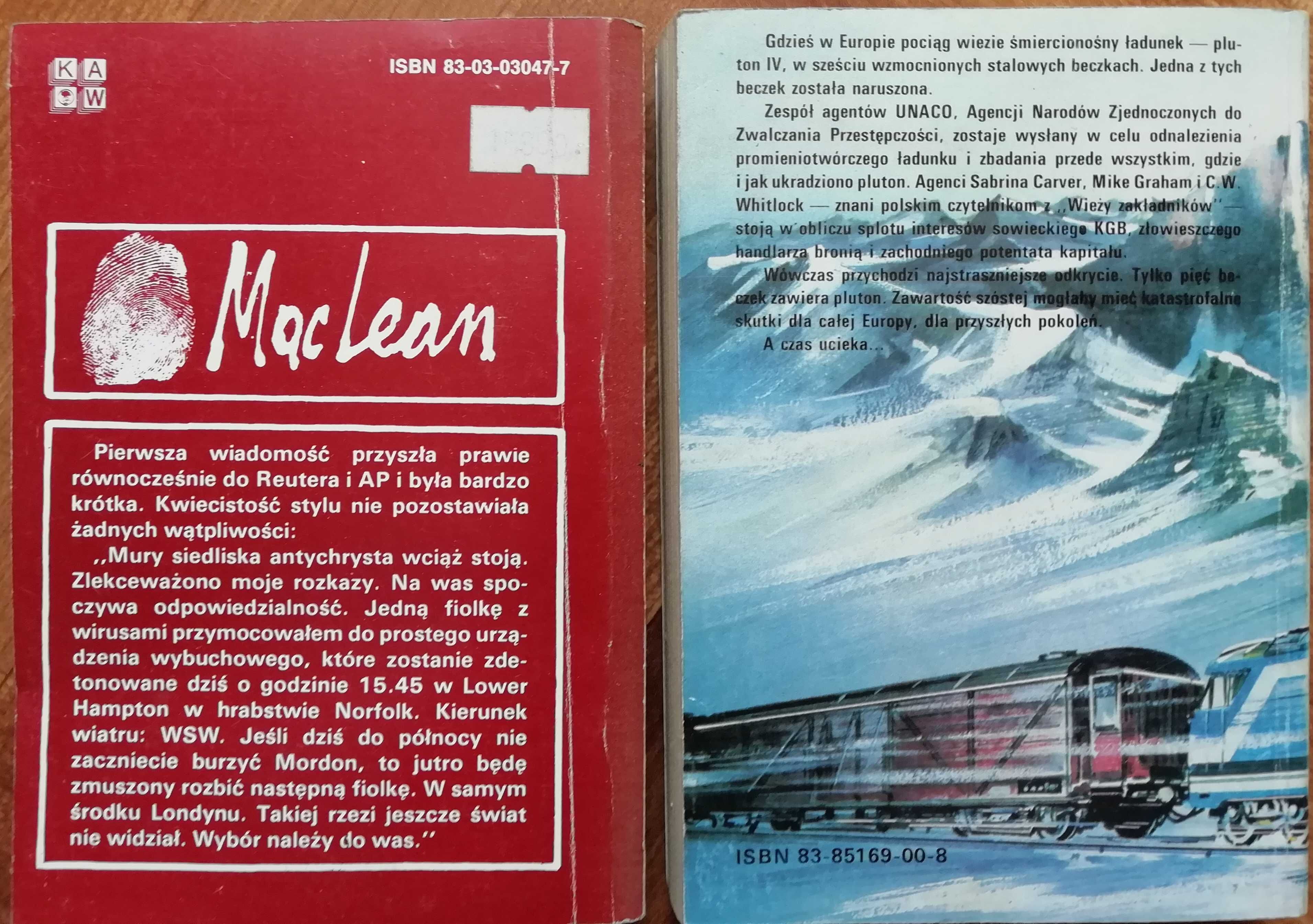 33x KSIĄŻKI SENSACYJNE Alistair MacLean, Dean R. Koontz, Robert Ludlum