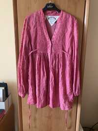 Tommy Hilfiger różowa koszula tunika bawełna lekka nowa