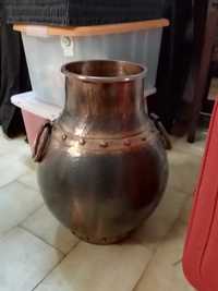 Jarrão ou Vaso - estilo rústico (cobre bronzeado trabalhado)